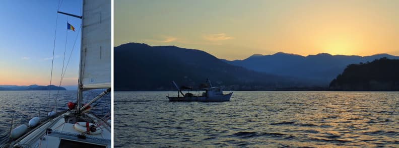 navigation côtière italienne mer ligure