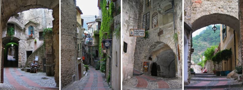 Explorer les ruelles médiévales de Dolceacqua Italie – Les charmantes arches de pierre et les rues sinueuses font de ce village un endroit idéal pour une visite guidée de Dolceacqua. C’est une excellente destination pour découvrir Dolceacqua à petit budget, tout en profitant de son atmosphère historique.