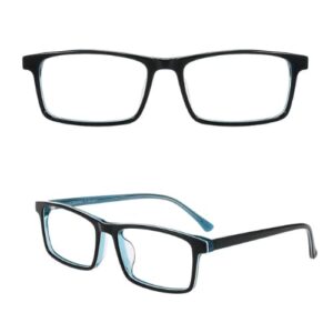 Blue Rectangle Glasses