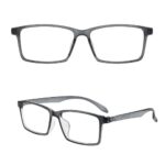 Gray Rectangle Eyeglasses