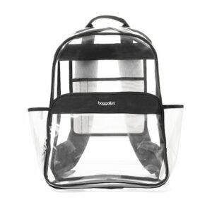 big plastic backpack clear plastic baggallini