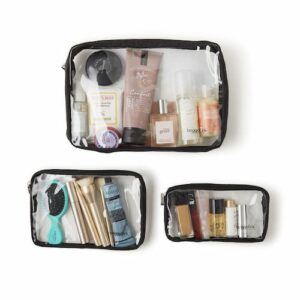 clear cosmetic bags